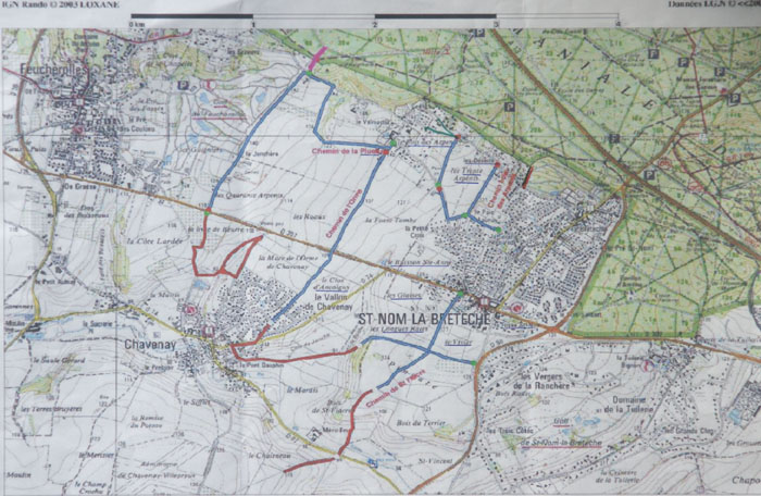 chemins de saint nom